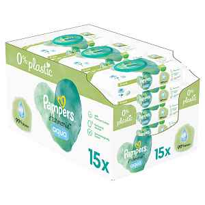 PAMPERS Harmonie Aqua dětské čisticí ubrousky 15 balení = 720 ubrousků