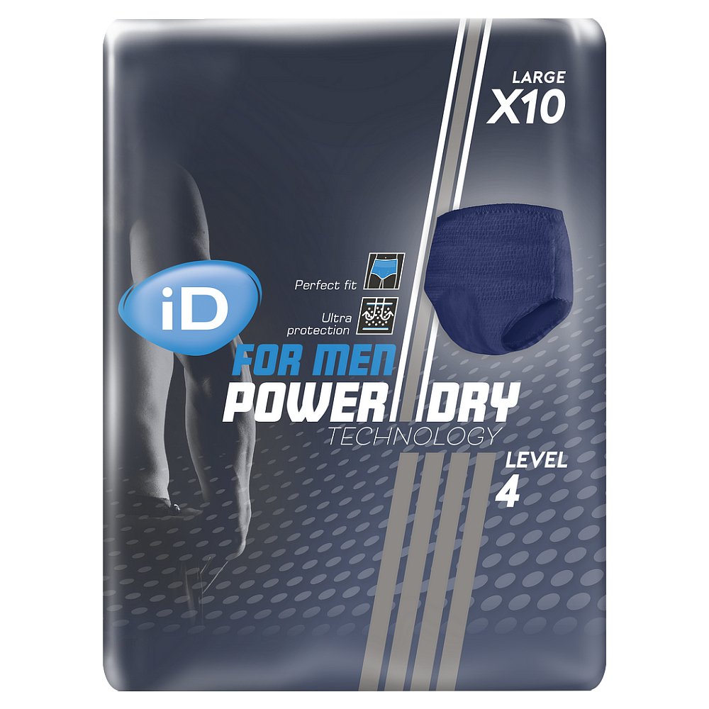 iD Pants for Men Level 4 Large 10 ks