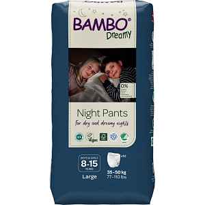 BAMBO DREAMY NIGHT PANTS 8-15 LET KALHOTKY ABSORPČNÍ NAVLÉKACÍ DĚTSKÉ, NOČNÍ, 8-15 L