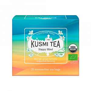 Kusmi Tea Organic Happy Mind mušelínové sáčky 20x2,2 g