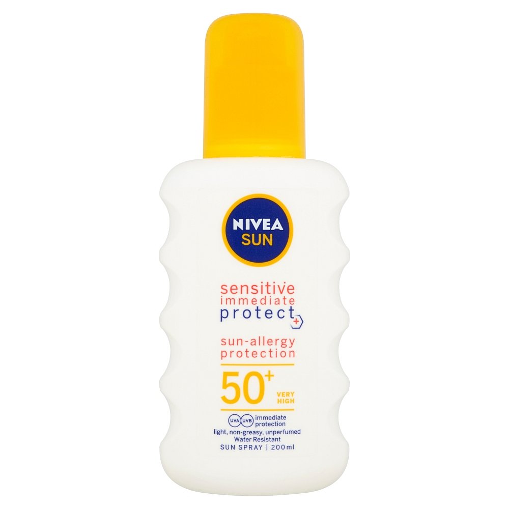 NIVEA Sun Sensitive Sprej na opalování OF 50+  200 ml