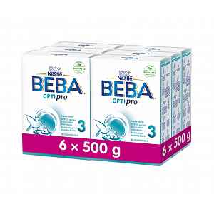 BEBA OPTIPRO 3 Batolecí mléko 6x500 g