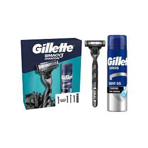 Gillette Mach 3 Charcoal dárková sada