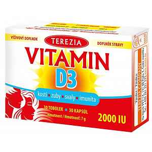 TEREZIA Vitamin D3 2000 IU 30 tobolek