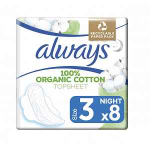 Always Cotton Prot.ultra Night Vložky Vel.3 8ks