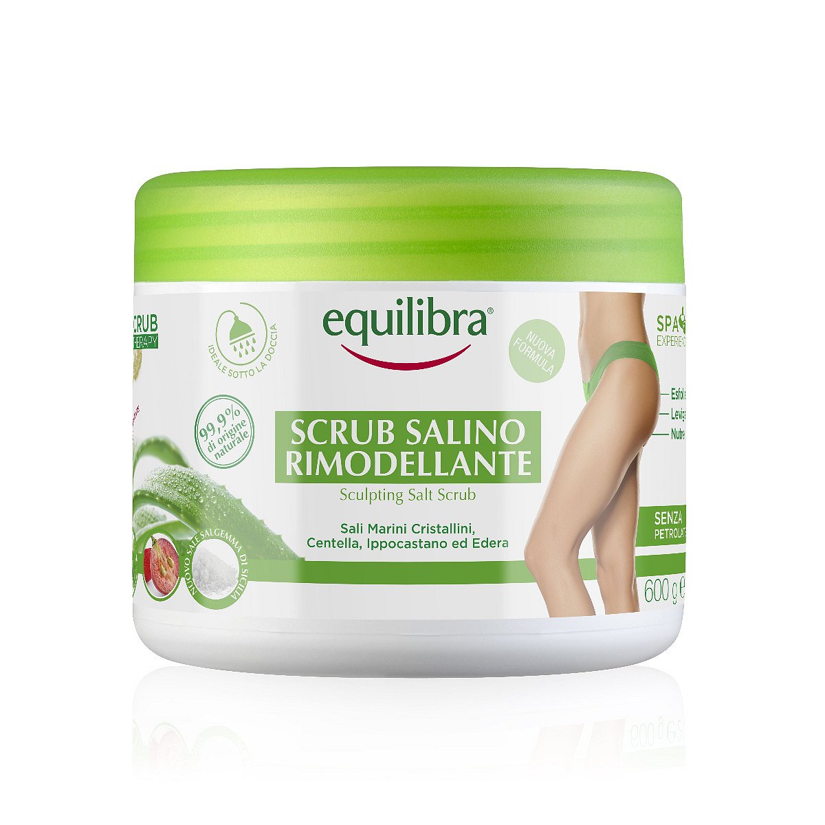 Equilibra Sculpting Salt Scrub tělový peeling 600 g