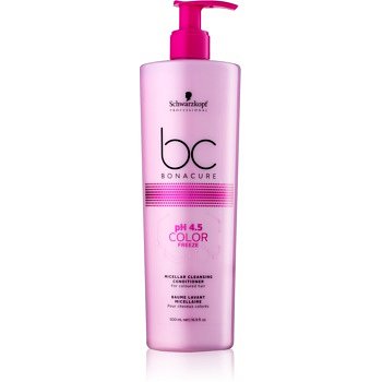 Schwarzkopf Professional pH 4,5 BC Bonacure Color Freeze micelární čisticí kondicionér pro barvené vlasy  500 ml