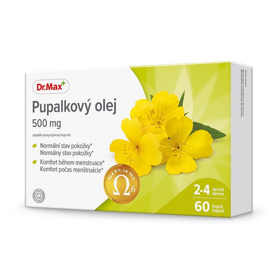 Dr.Max Pupalkový olej 500 mg 60 kapslí