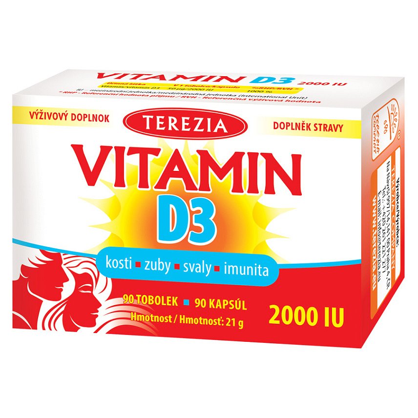 TEREZIA Vitamin D3 2000 IU 90 tobolek