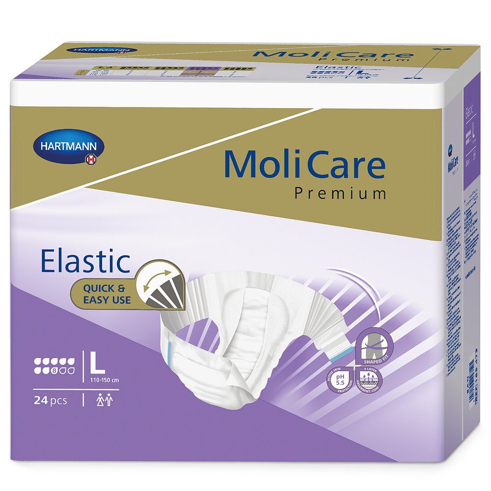 MOLICARE Premium Elastic L Inkontinenční kalhotky noční 24 ks