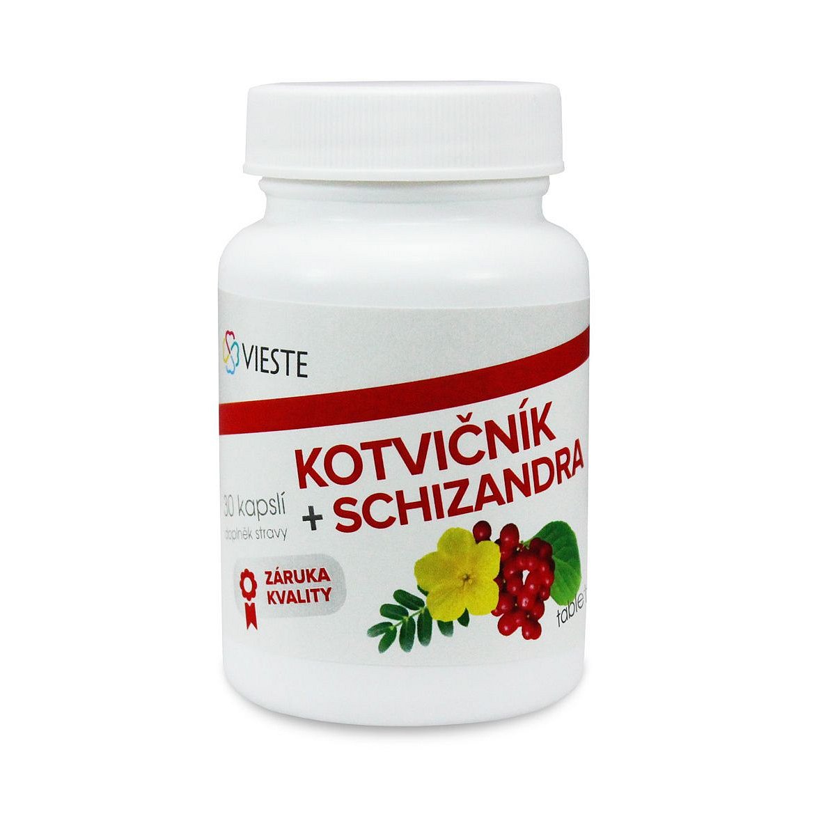 Vieste Kotvičník + Schizandra 30 kapslí