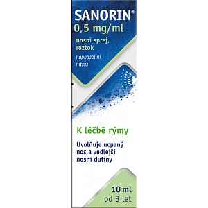 SANORIN 0,5MG/ML NAS SPR SOL 1X10ML