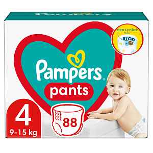 Pampers Pants vel. 4 Monthly Pack 9-15 kg plenkové kalhotky 176 ks