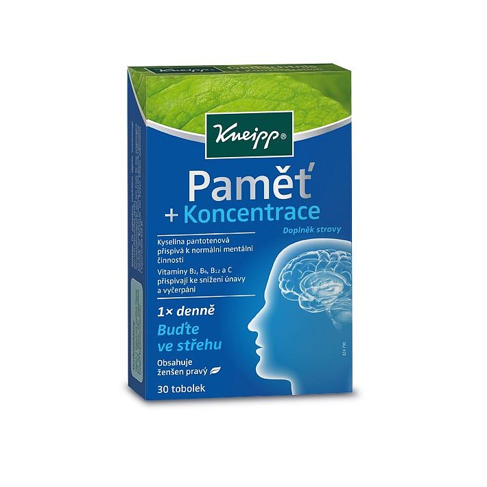 Kneipp Paměť + Koncentrace 30 tobolek