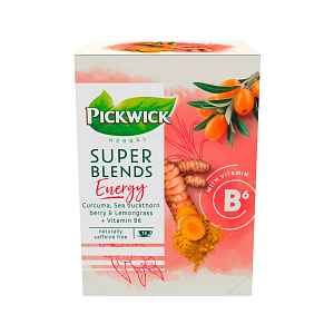 Pickwick Super Blends Energie porcovaný čaj 15x1,5 g