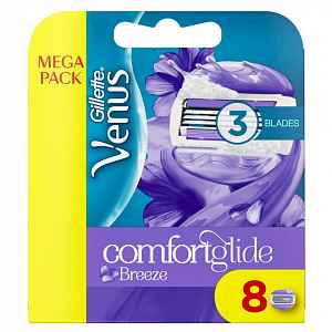 GILLETTE VENUS ComfortGlide Breeze náhradní holicí hlavice 8 ks