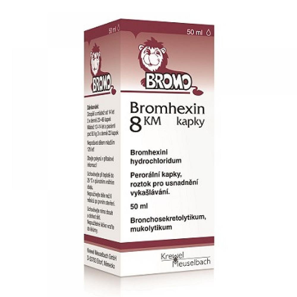 BROMHEXIN 8 KM KAPKY 1X50ML Kapky, roztok