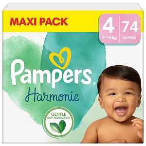 PAMPERS Plenky jednorázové Harmonie vel. 4 (74 ks) 9-14 kg