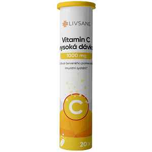 LIVSANE Šumivé tablety CZ Vitamin C 1000 mg 20ks