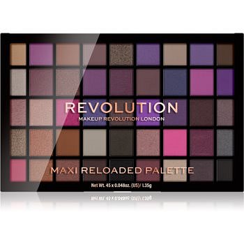 Makeup Revolution Maxi Reloaded Palette paletka pudrových očních stínů odstín Baby Grand 45x1,35 g