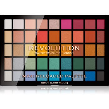 Makeup Revolution Maxi Reloaded Palette paletka pudrových očních stínů odstín Big Shot 45x1,35 g