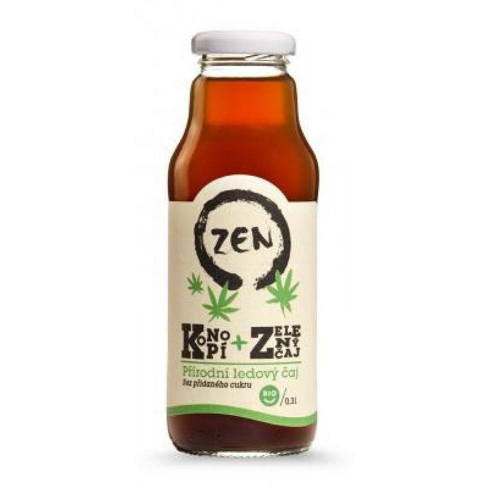 Koldokol ZEN bio ledový čaj konopí a zelený čaj 0,3l