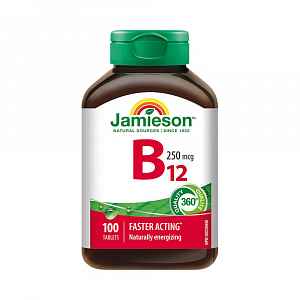 Vitamín B12 kyanokobalamín 250 µg 100 tbl.