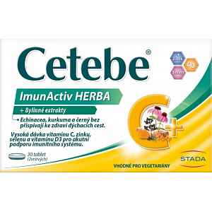 Cetebe ImunActiv HERBA +Bylinné extrakty tbl.30