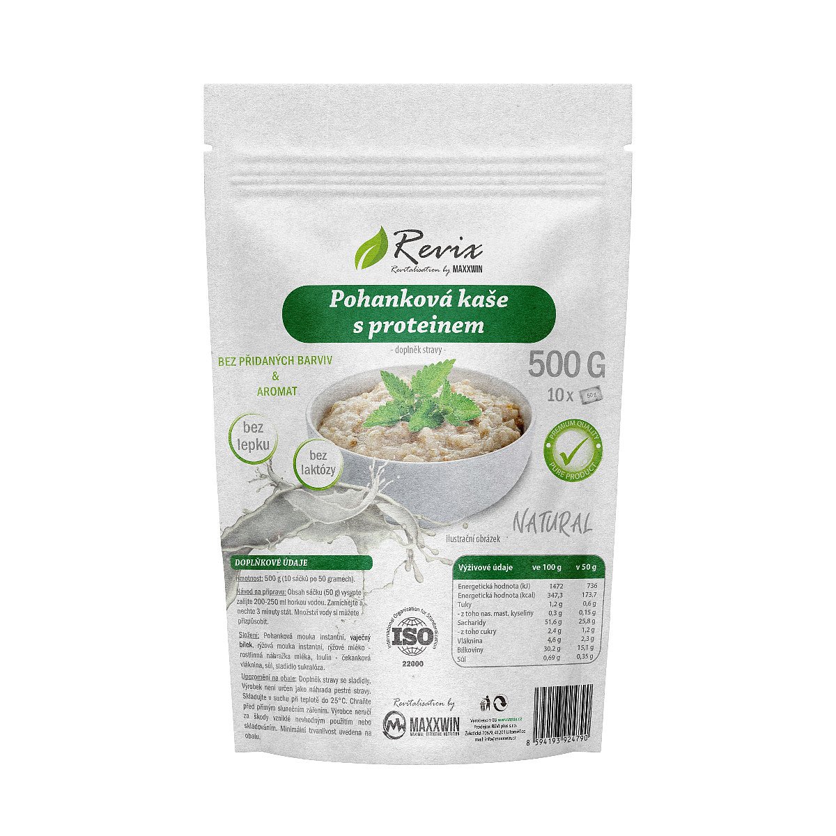 Revix Pohanková kaše proteinová natural 500 g