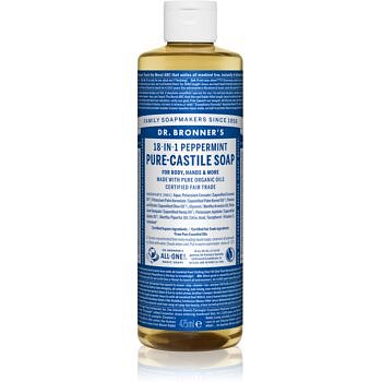 Dr. Bronner’s Peppermint tekuté univerzální mýdlo 475 ml