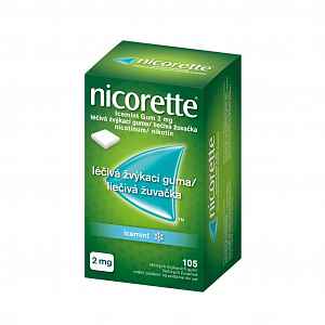 Nicorette Icemint Gum 2 mg léčivá žvýkací guma 105