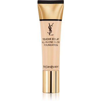 Yves Saint Laurent Touche Éclat All-In-One Glow tekutý make-up SPF 23 odstín B10 Porcelaine 30 ml