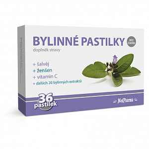 MedPharma Bylinné pastilky šalvěj 36ks