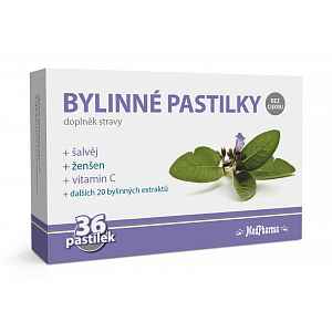 MedPharma Bylinné pastilky šalvěj 36ks