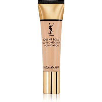 Yves Saint Laurent Touche Éclat All-In-One Glow tekutý make-up SPF 23 odstín BR30 Cool Almond 30 ml