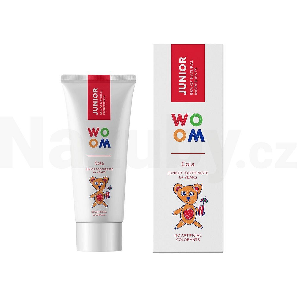 Woom Dětská zubní pasta Junior Cola 50 ml