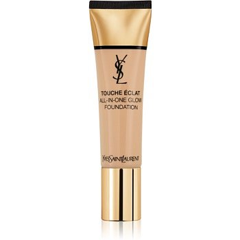 Yves Saint Laurent Touche Éclat All-In-One Glow tekutý make-up SPF 23 odstín B40 Sand 30 ml