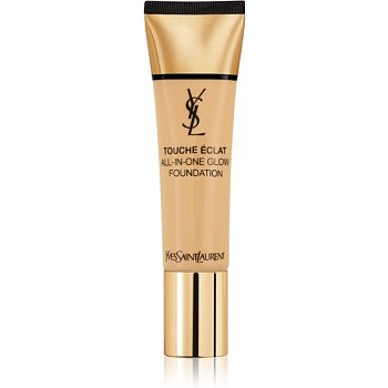 Yves Saint Laurent Touche Éclat All-In-One Glow tekutý make-up SPF 23 odstín BD40 Warm Sand 30 ml