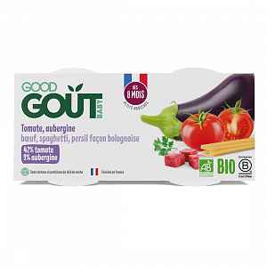 Good Gout BIO Špagety s lilkem a hovězím masem 2x190 g