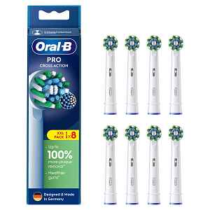 Oral-B CrossAction Pro White náhradní hlavice 8 ks