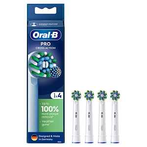 Oral-B CrossAction Pro White náhradní hlavice 4 ks