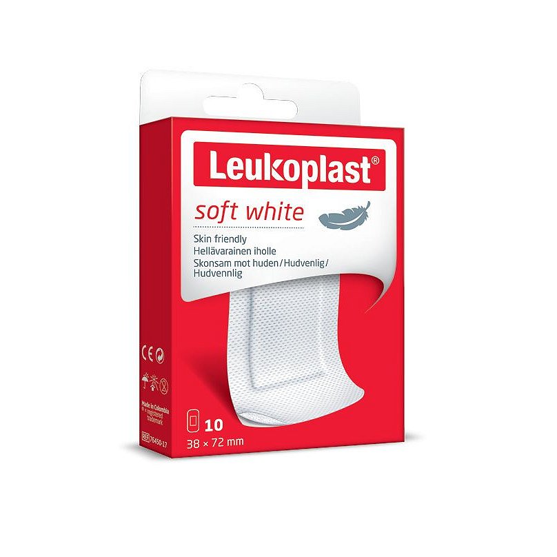 Leukoplast Soft white Náplast citlivá 38 x 72 mm 10 ks