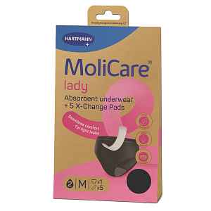 MoliCare Lady absorpční prádlo vel. M 1 ks + vložky X-Change 5 ks