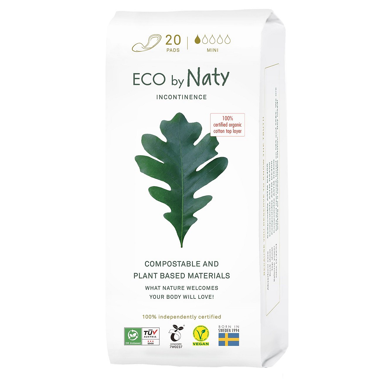 Eco by Naty Dámské inkontinenční vložky Mini 20ks