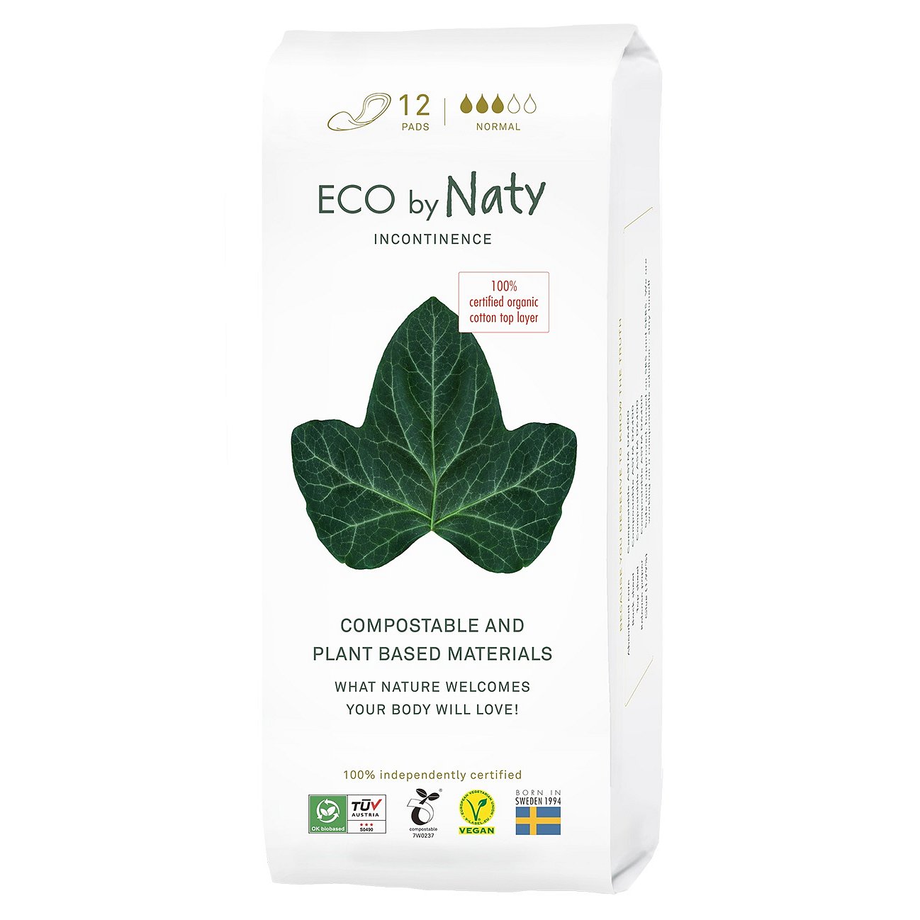 Eco by Naty Dámské inkontinenční vložky Normal 12ks