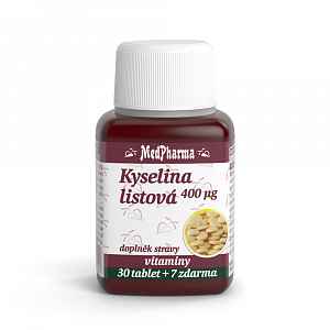 MedPharma Kyselina listová 400 mcg tablety 37