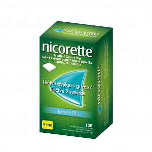 Nicorette Icemint Gum 4 mg léčivá žvýkací guma 105