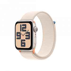 Apple Watch SE 44 mm sport loop smart hodinky Starlight