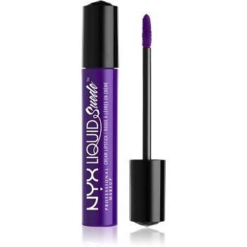 NYX Professional Makeup Liquid Suede™ Cream tekutá voděodolná rtěnka s matným finišem odstín 10 Amethyst 4 ml