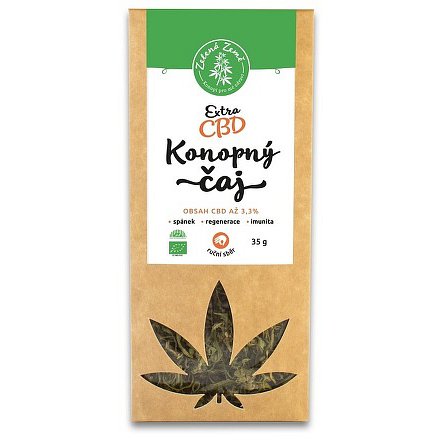 Zelená Země CBD Extra konopný čaj 3,3%, 35 g